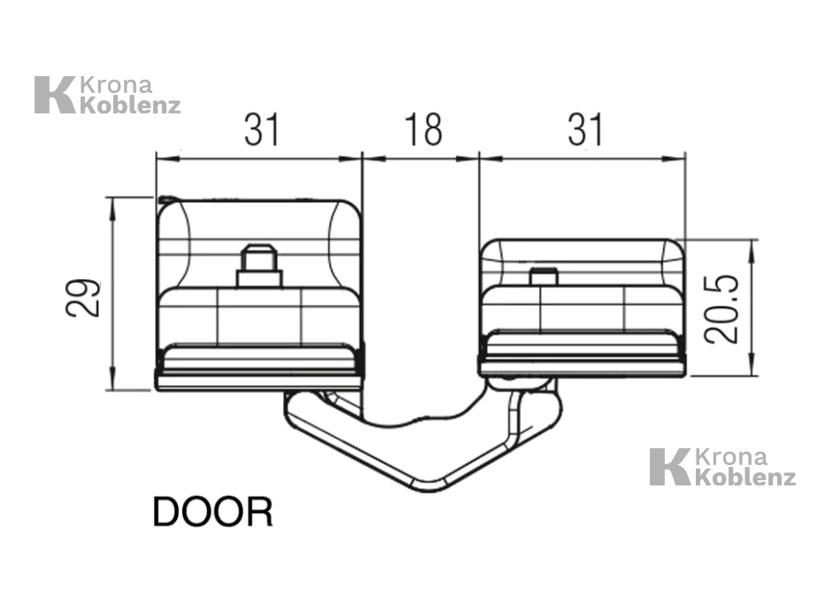 Скрытая петля Koblenz ATOMIKA K 8000 HD , шт