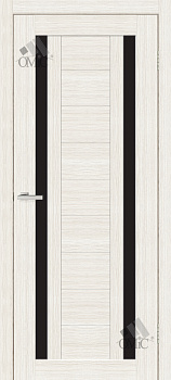 Door leaf Deco 02 (black glass) 40mm Cortex, pcs.