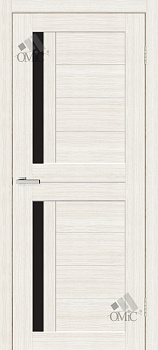 Door leaf Deco 01 (black glass) 40mm Cortex, pcs.