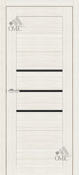 Door leaf Deco 06 (black glass) 40mm Cortex, pcs.